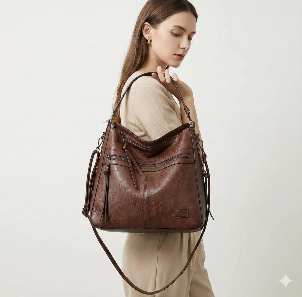 BORSA IN PELLE - PIETRA