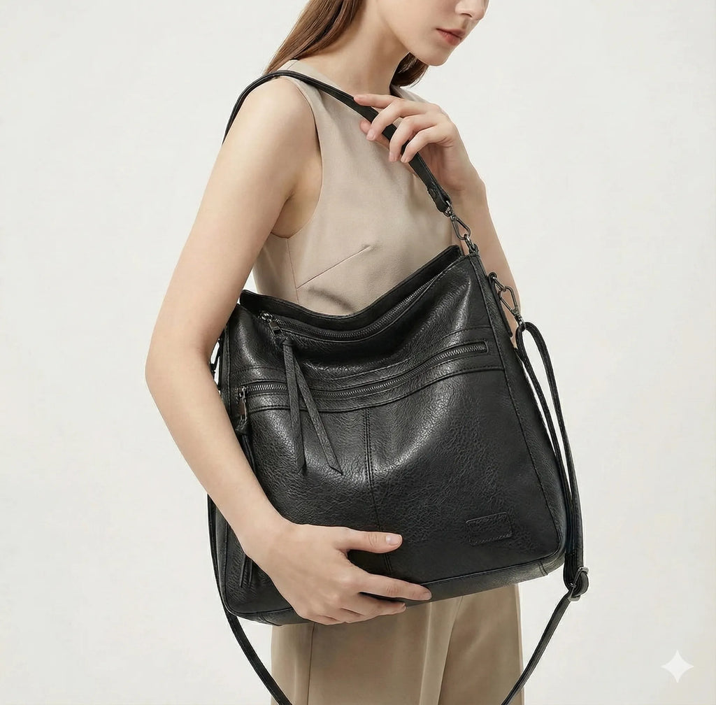 BORSA IN PELLE - PIETRA