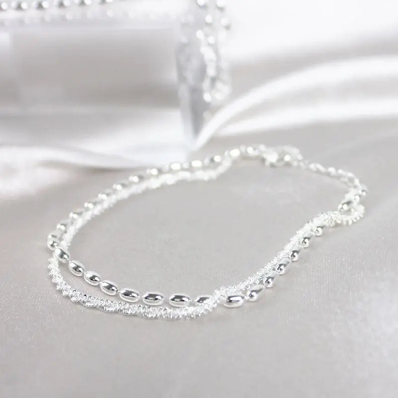 Amparo - Elegant Silver Bracelet Set with Cubic Zirconia Stones