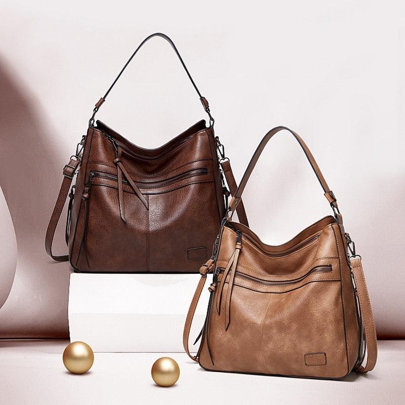 BORSA IN PELLE - PIETRA