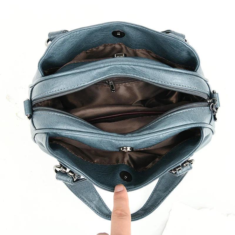 BORSA IN PELLE - BIANCA
