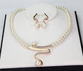 Fabiola - Natural Pearl Necklace and Earring Set