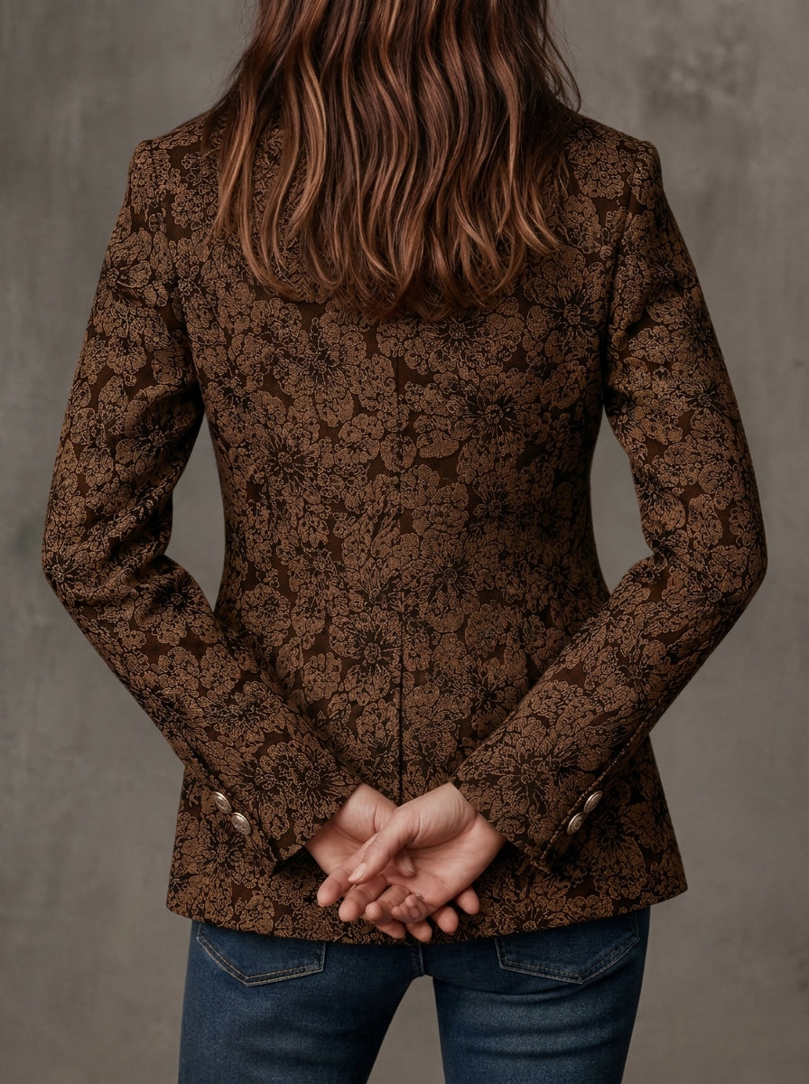 Antonia - Blazer in Jacquard con Motivo Paisley