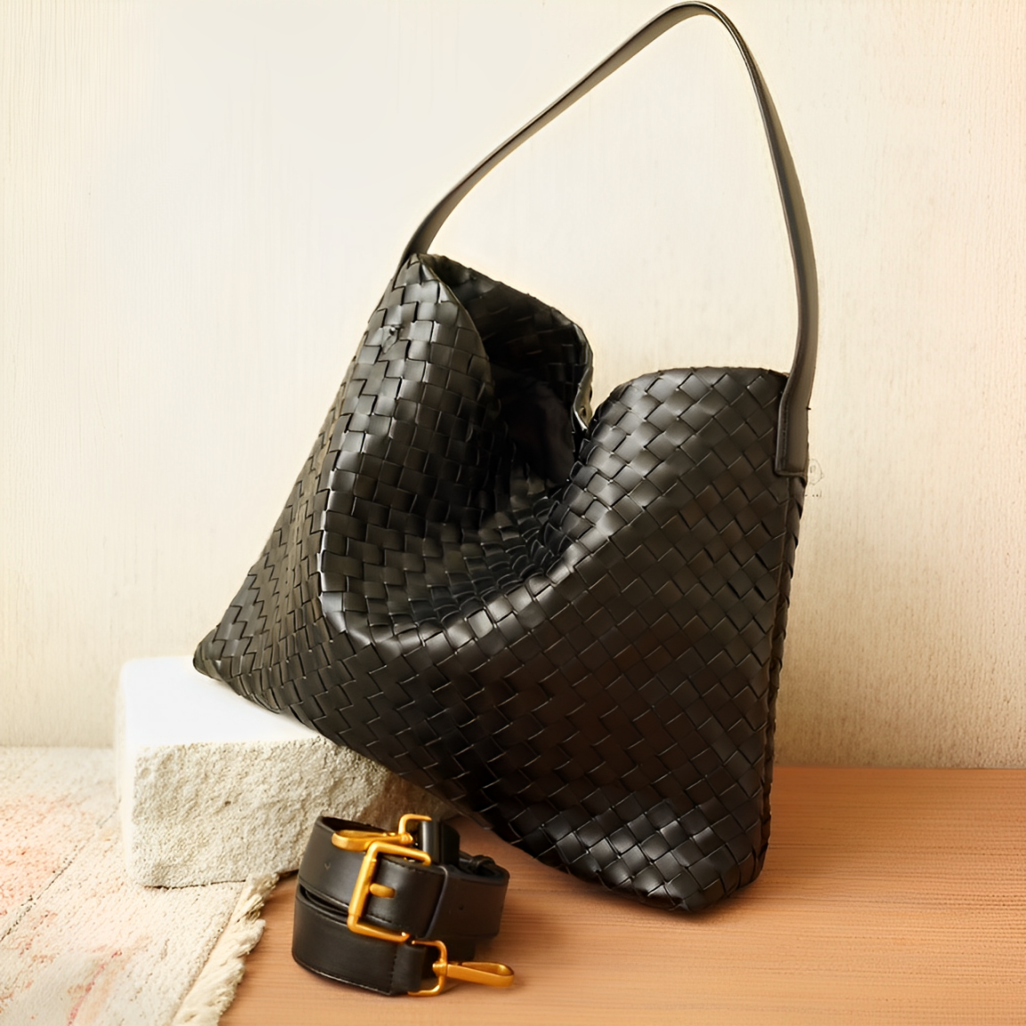 BORSA MEDIA INTRECCIATA - LUNA