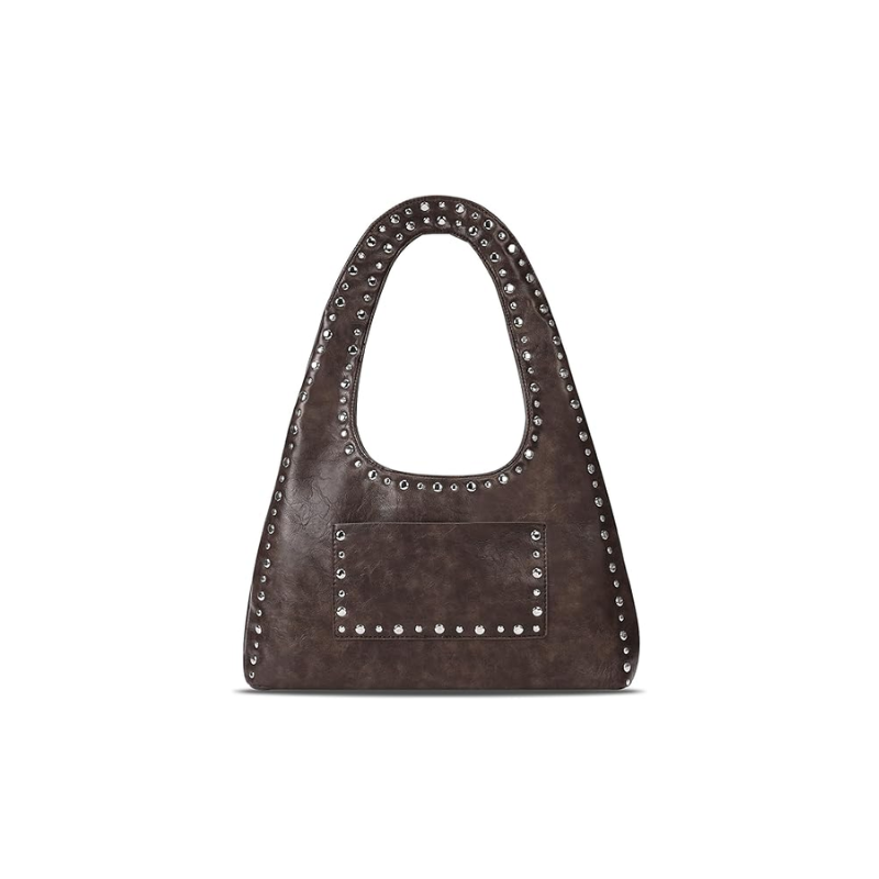 BORSA A SPALLA VINTAGE BOHO CON BORCHIE