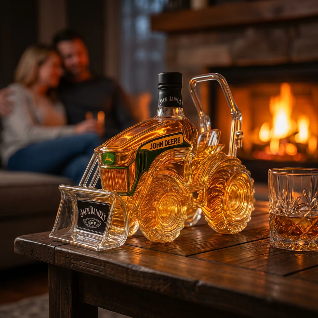 Whisky Decanter - Green Tractor Edition