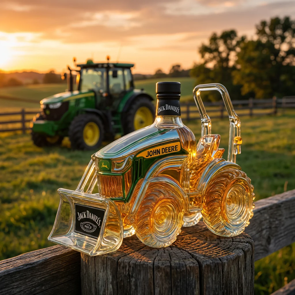 Whisky Decanter - Green Tractor Edition