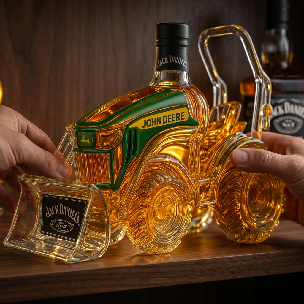 Whisky Decanter - Green Tractor Edition