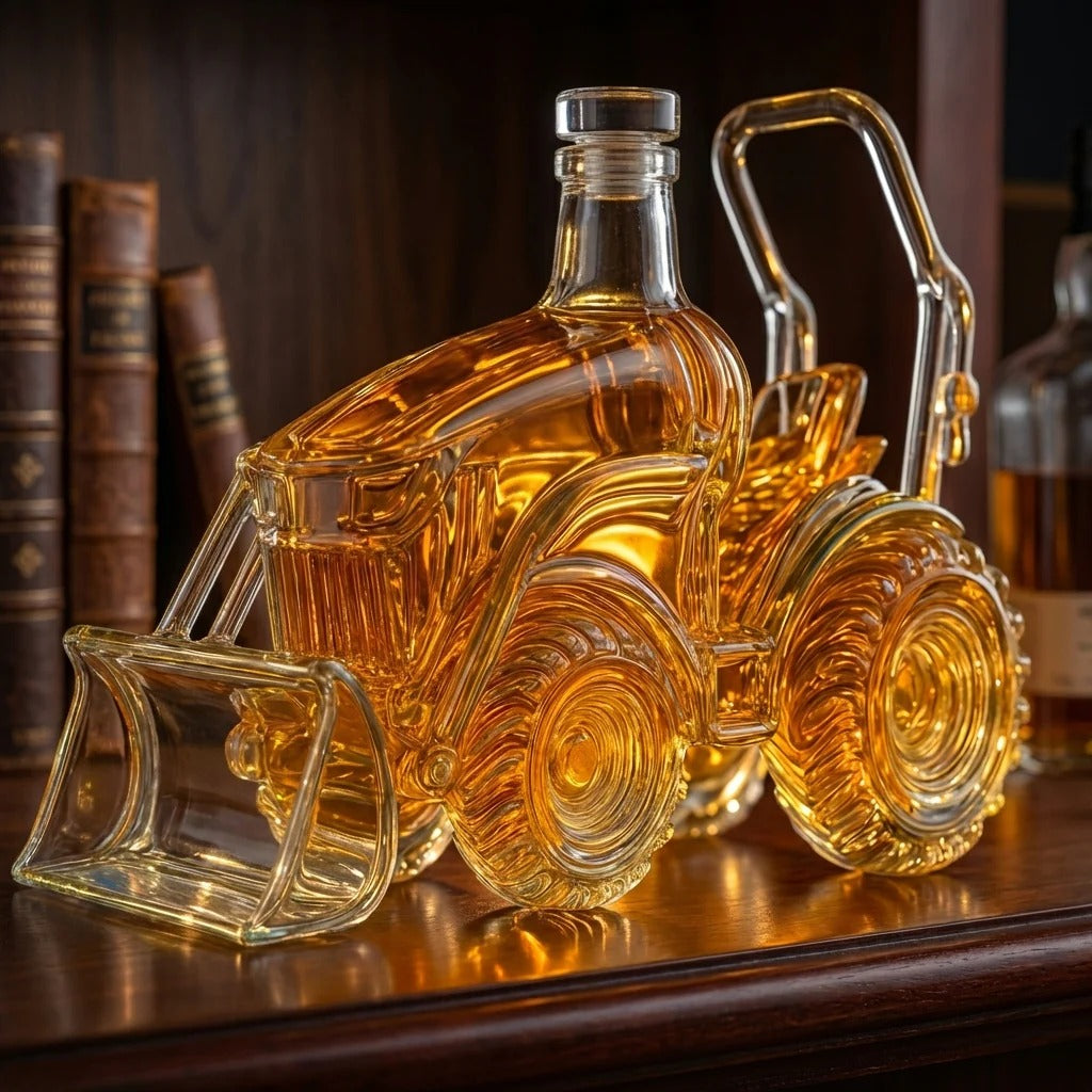 Whisky Decanter - Green Tractor Edition