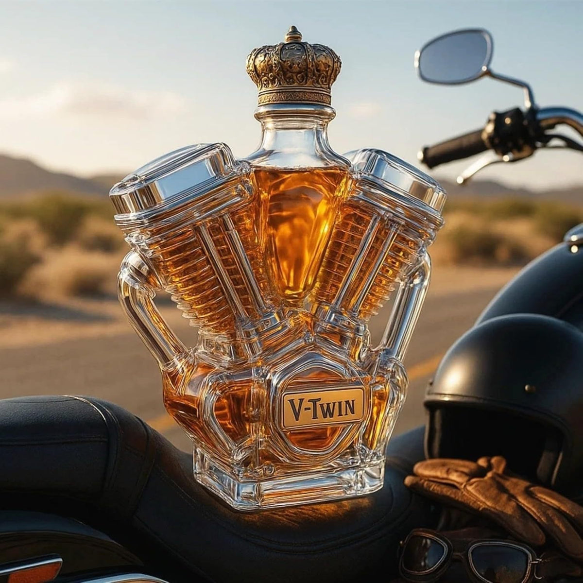 Whisky Decanter - V8 Crown Edition
