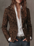 Antonia - Blazer in Jacquard con Motivo Paisley