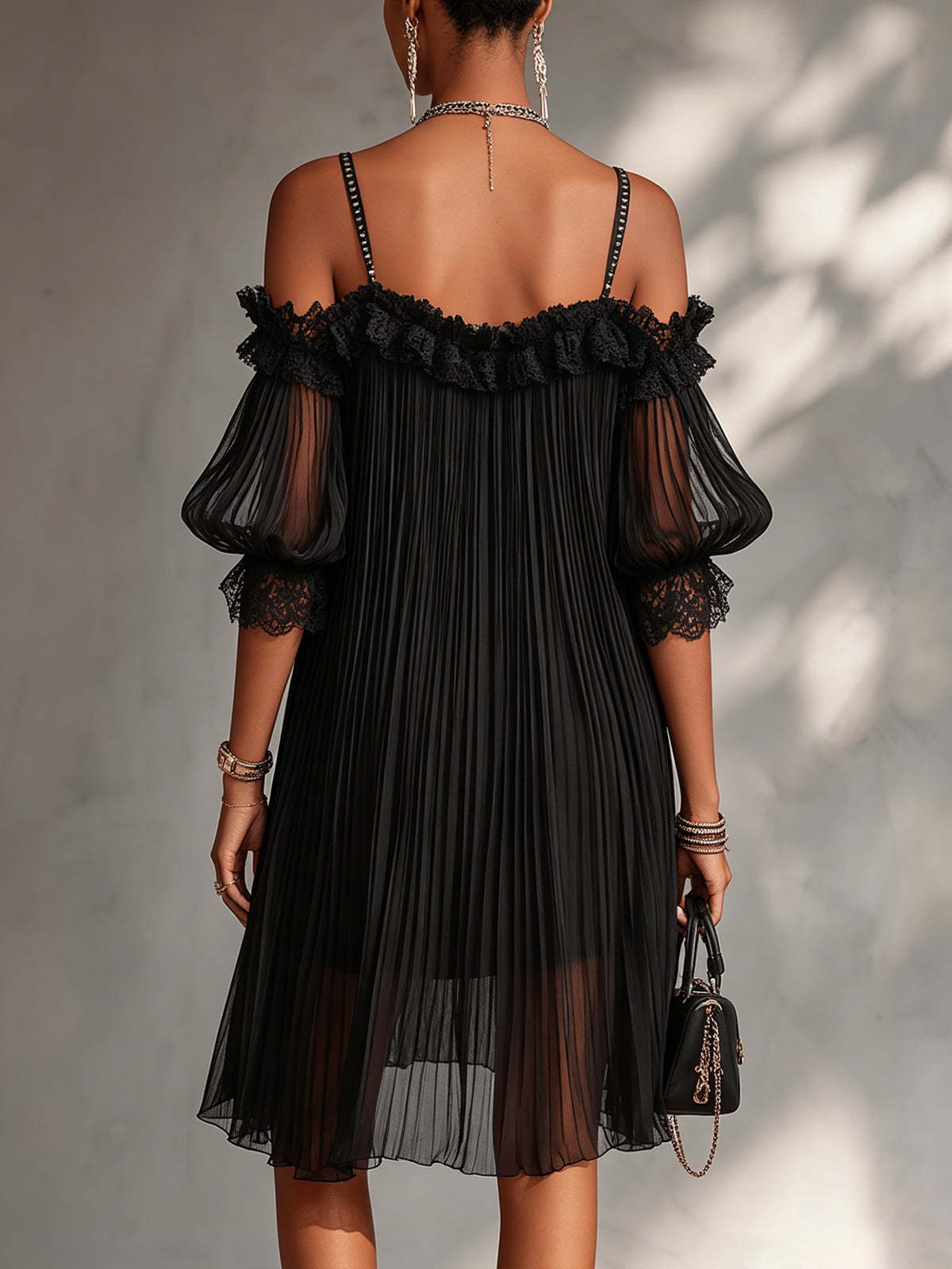Aurore | V-Neck Chiffon Maxi Dress