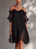 Aurore | V-Neck Chiffon Maxi Dress