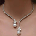 Valentina - Elegant Necklace with Sterling Silver Pearls