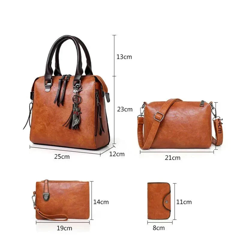 SET PREMIUM - BORSA + PORTAFOGLIO + POCHETTE + NECESSAIRE IN OMAGGIO