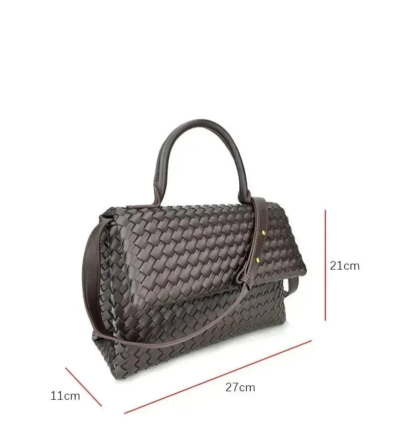 BORSA IN PELLE INTRECCIATA - DÉBORA