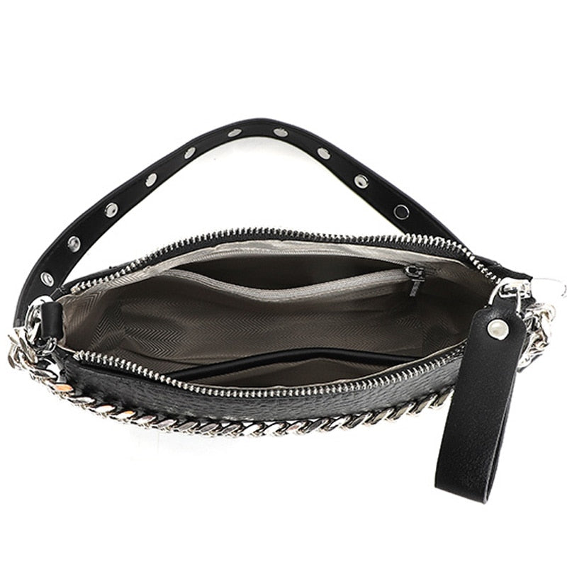 BORSA A TRACOLLA PICCOLA IN PELLE - LARA