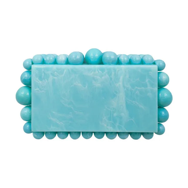 POCHETTE MARMORIZZATA IN ACRILICO