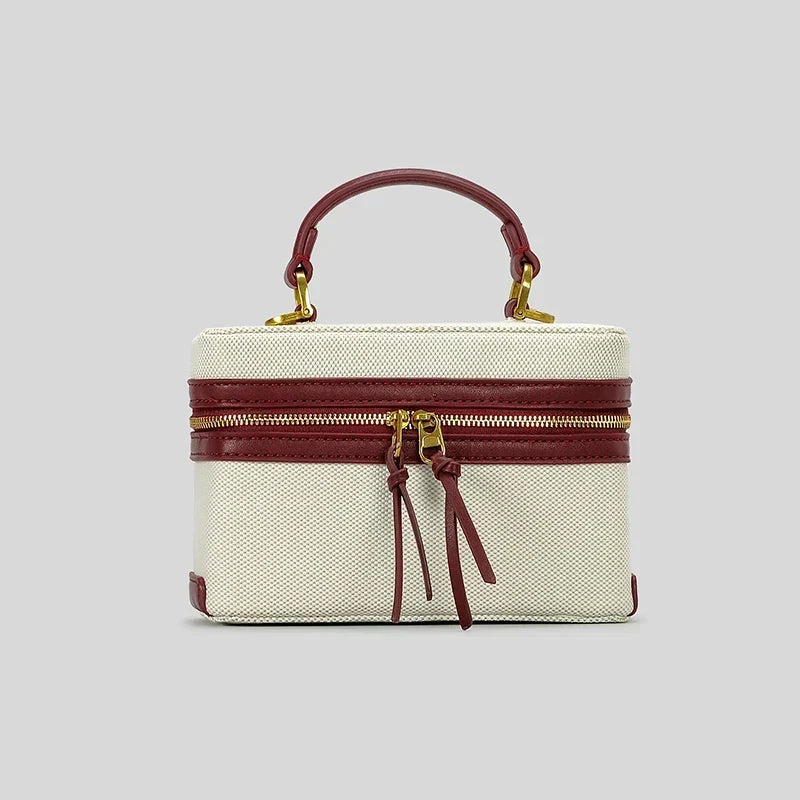 BORSA A TRACOLLA BOX IN TELA - FERNANDA