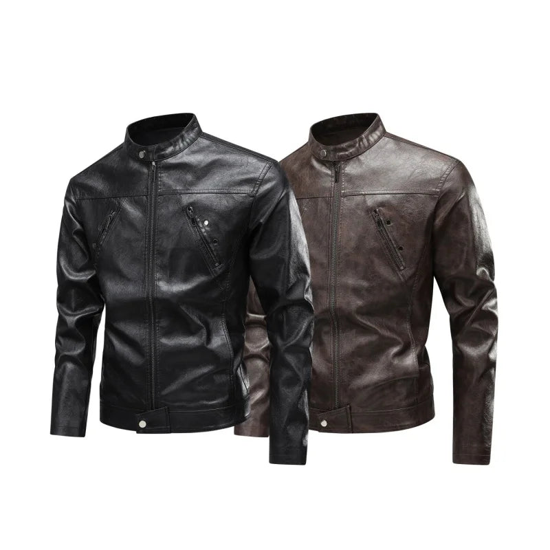 Cristian | Leather Aviator Jacket