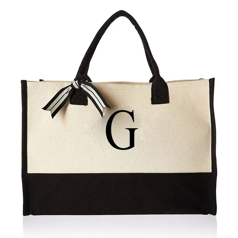 BORSA IN TELA PERSONALIZZATA CON INIZIALE
