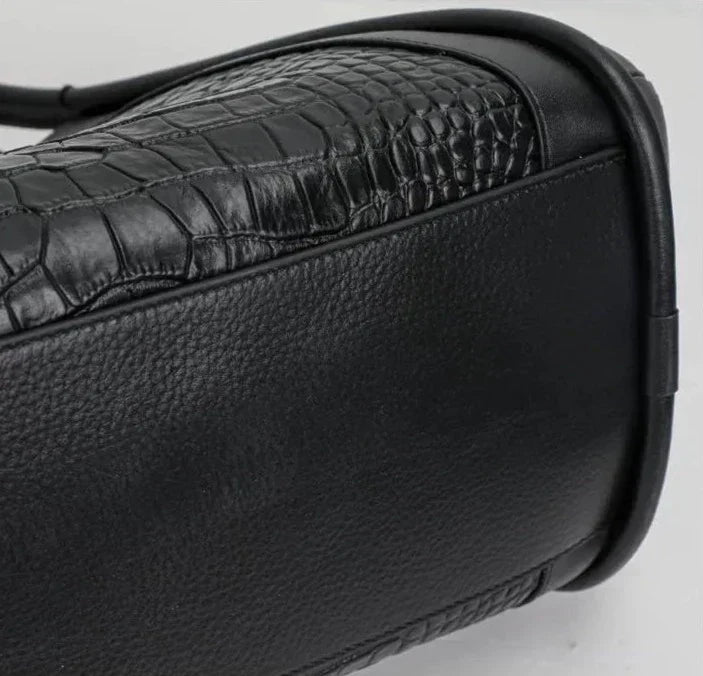BORSA MEDIA IN PELLE - CHLOE CROCO