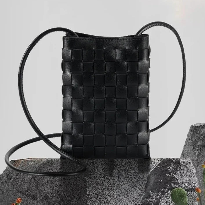 BORSA PORTA CELLULARE INTRECCIATA - JULIETTE
