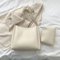 BORSA IN PELLE + POCHETTE - GLASS