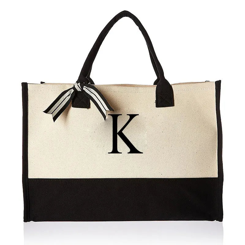 BORSA IN TELA PERSONALIZZATA CON INIZIALE