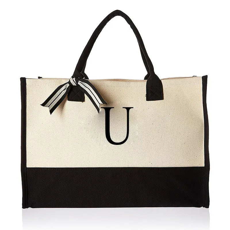 BORSA IN TELA PERSONALIZZATA CON INIZIALE