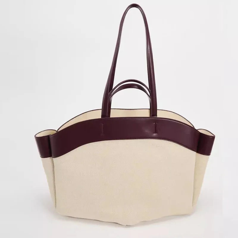 BORSA TOTE IN TELA - VIOLETA