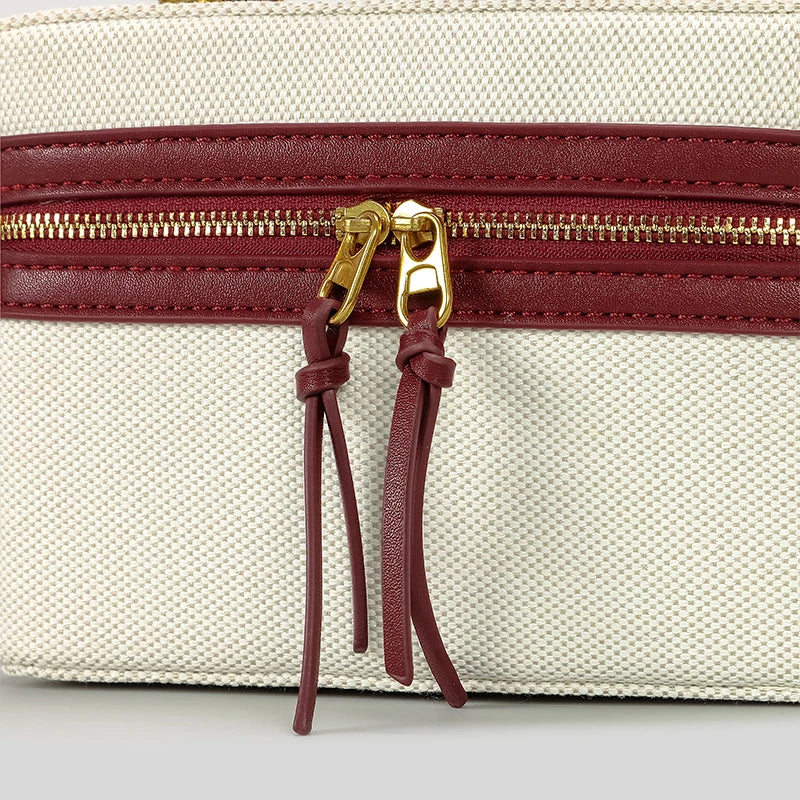 BORSA A TRACOLLA BOX IN TELA - FERNANDA