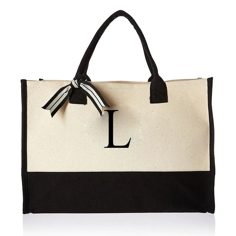 BORSA IN TELA PERSONALIZZATA CON INIZIALE