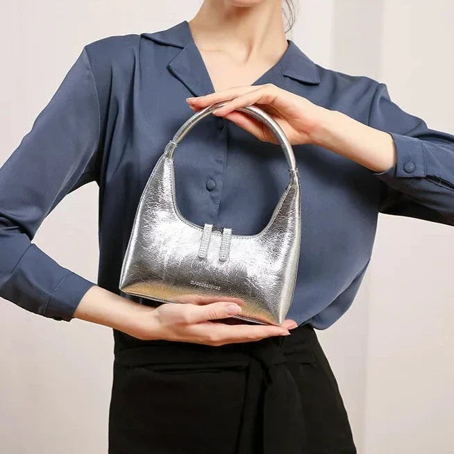 BORSA BAGUETTE IN PELLE - AURORA