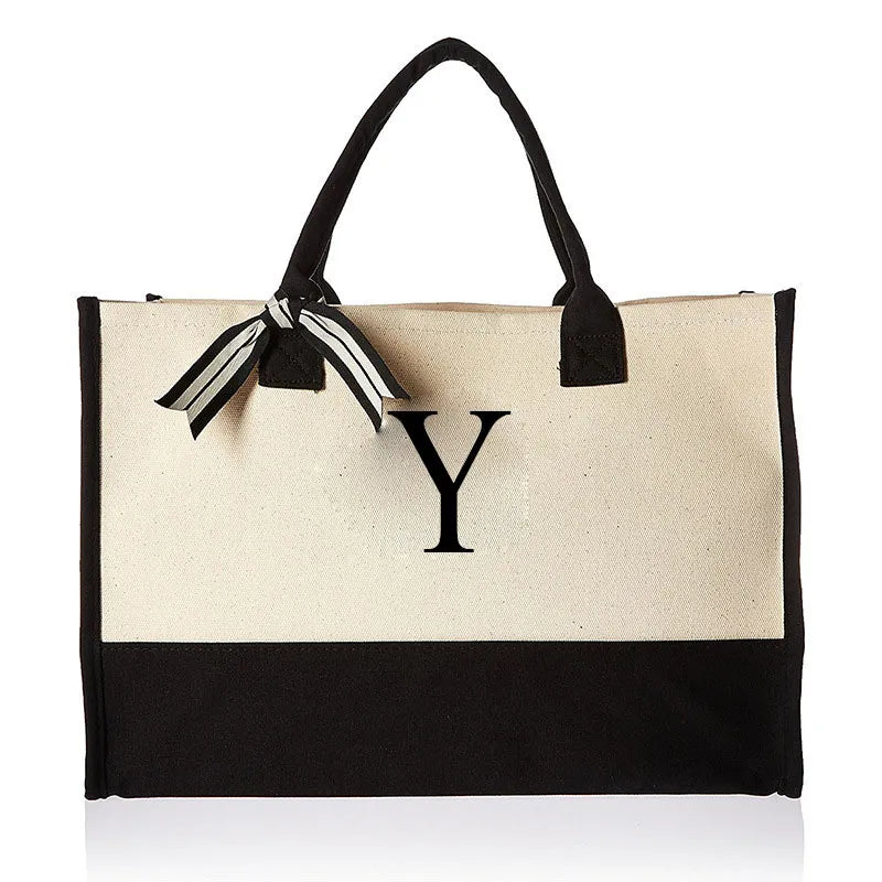 BORSA IN TELA PERSONALIZZATA CON INIZIALE
