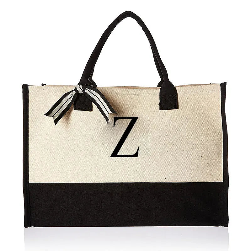 BORSA IN TELA PERSONALIZZATA CON INIZIALE