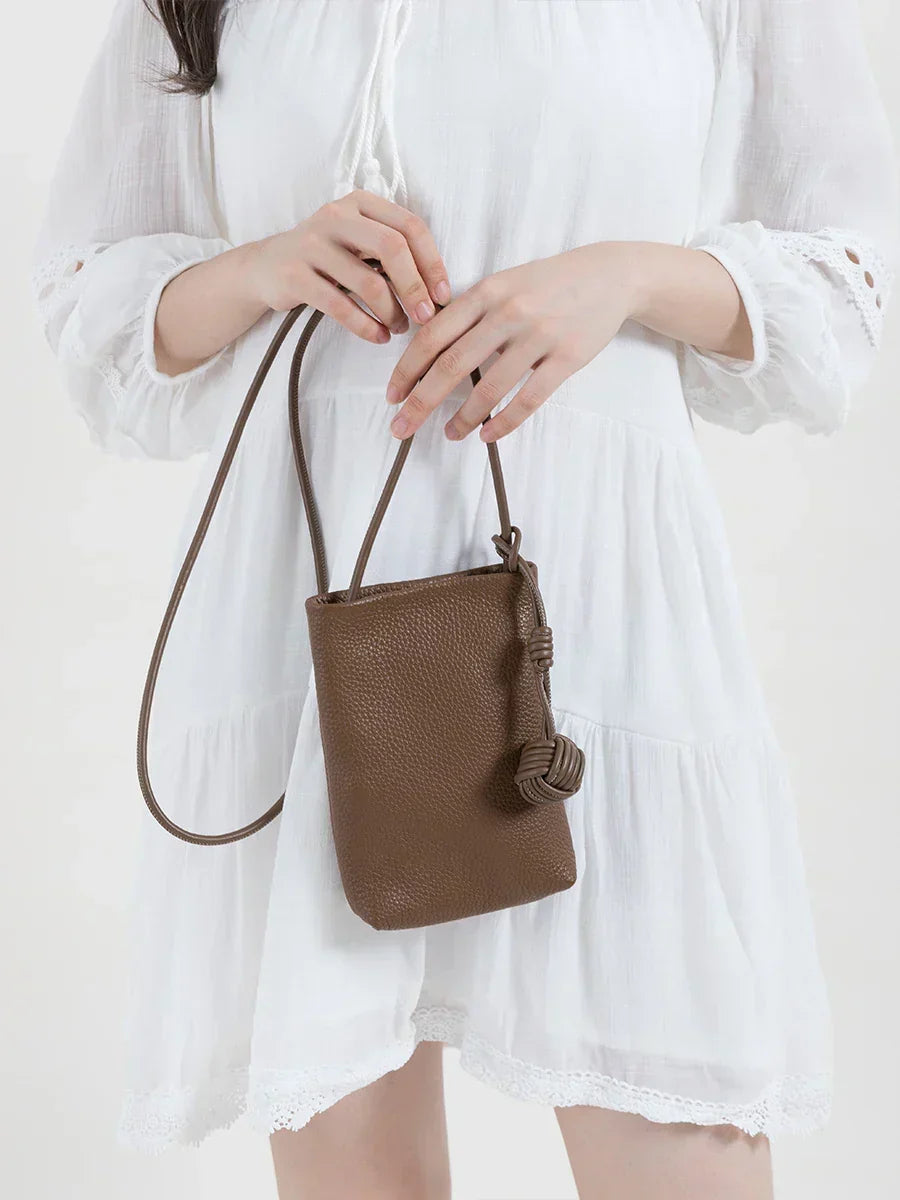 BORSA PORTA CELLULARE PICCOLA IN PELLE - SARAH