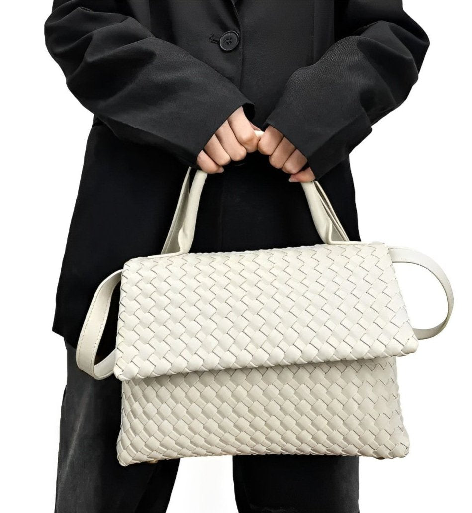 BORSA IN PELLE INTRECCIATA - DÉBORA