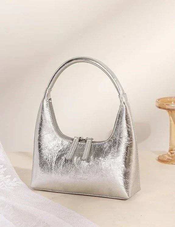BORSA BAGUETTE IN PELLE - AURORA