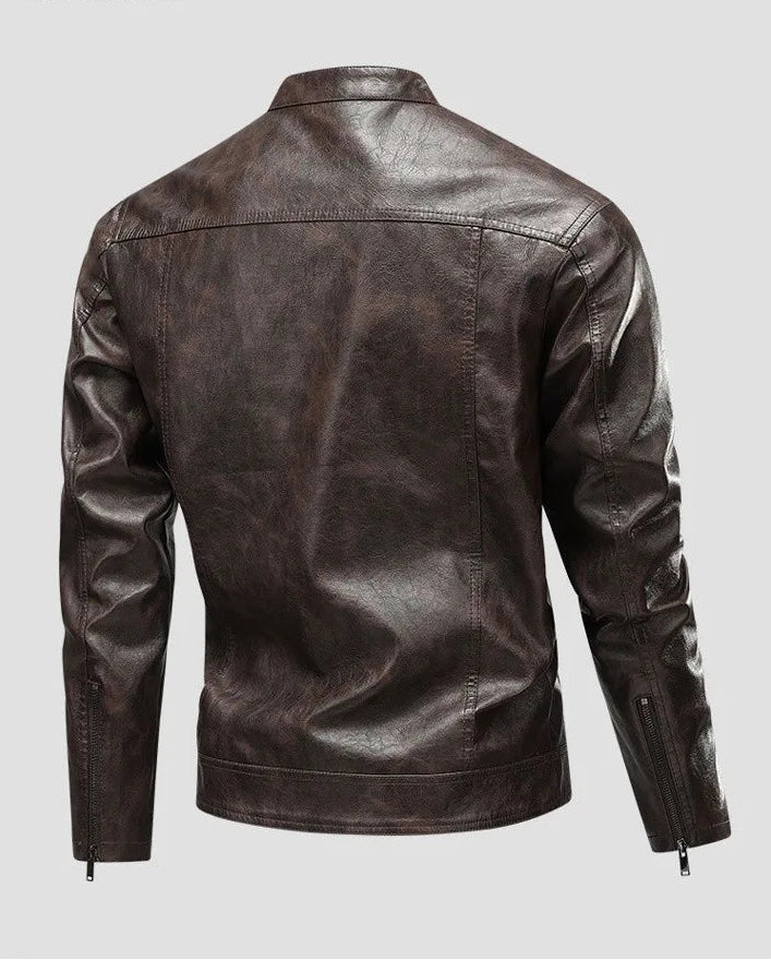 Cristian | Leather Aviator Jacket