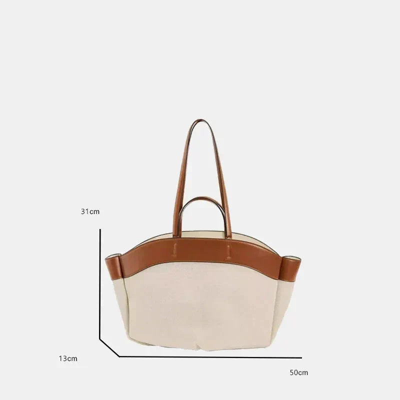 BORSA TOTE IN TELA - VIOLETA