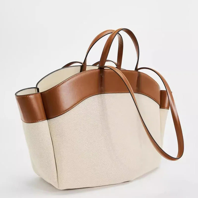 BORSA TOTE IN TELA - VIOLETA