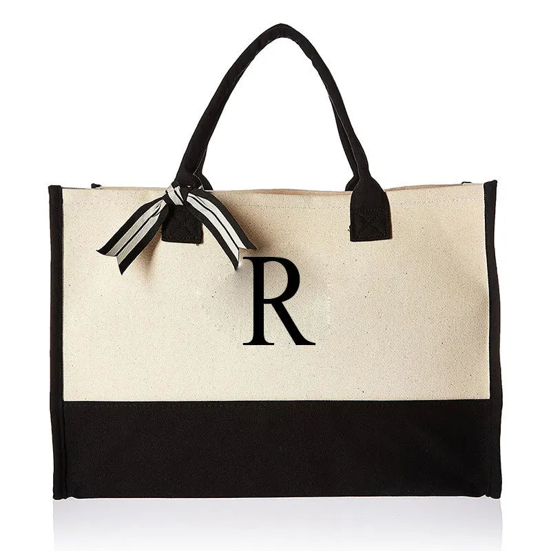 BORSA IN TELA PERSONALIZZATA CON INIZIALE