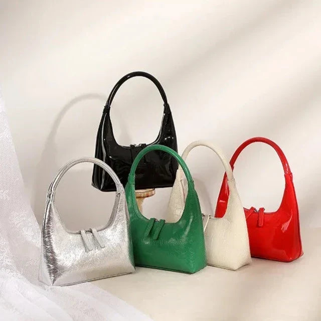 BORSA BAGUETTE IN PELLE - AURORA