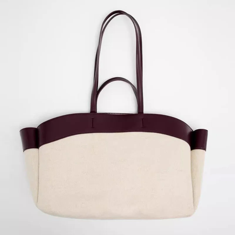 BORSA TOTE IN TELA - VIOLETA