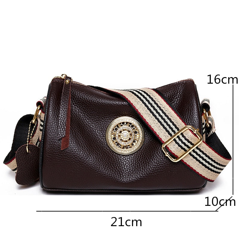 BORSA A SPALLA PICCOLA IN PELLE - ORLANE