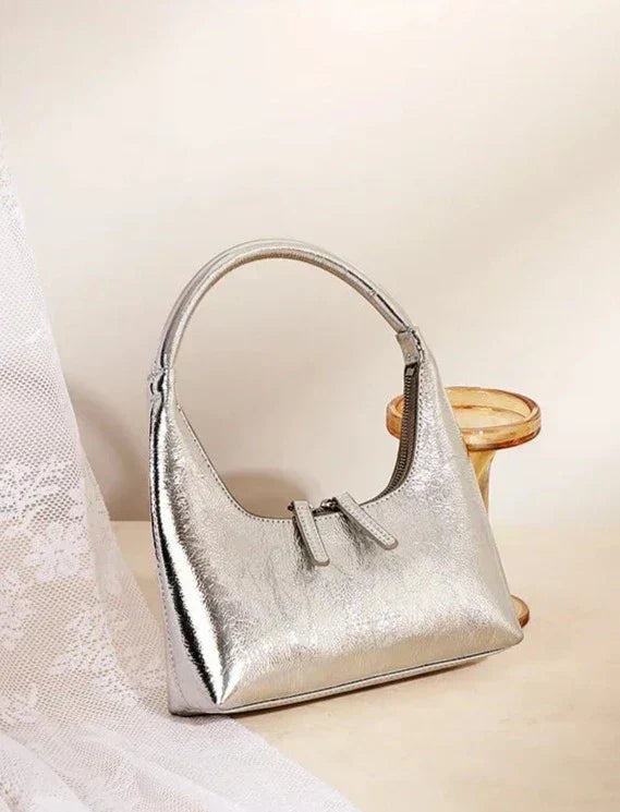 BORSA BAGUETTE IN PELLE - AURORA