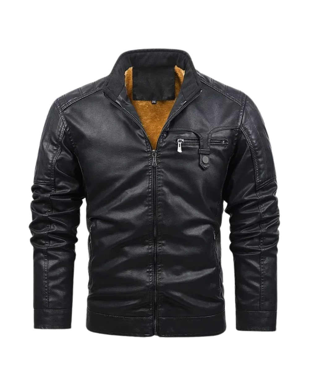 Ivan | Retro Lined Leather Jacket