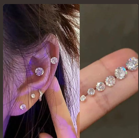 Casilda - Chic White Gold Clip-On Earrings