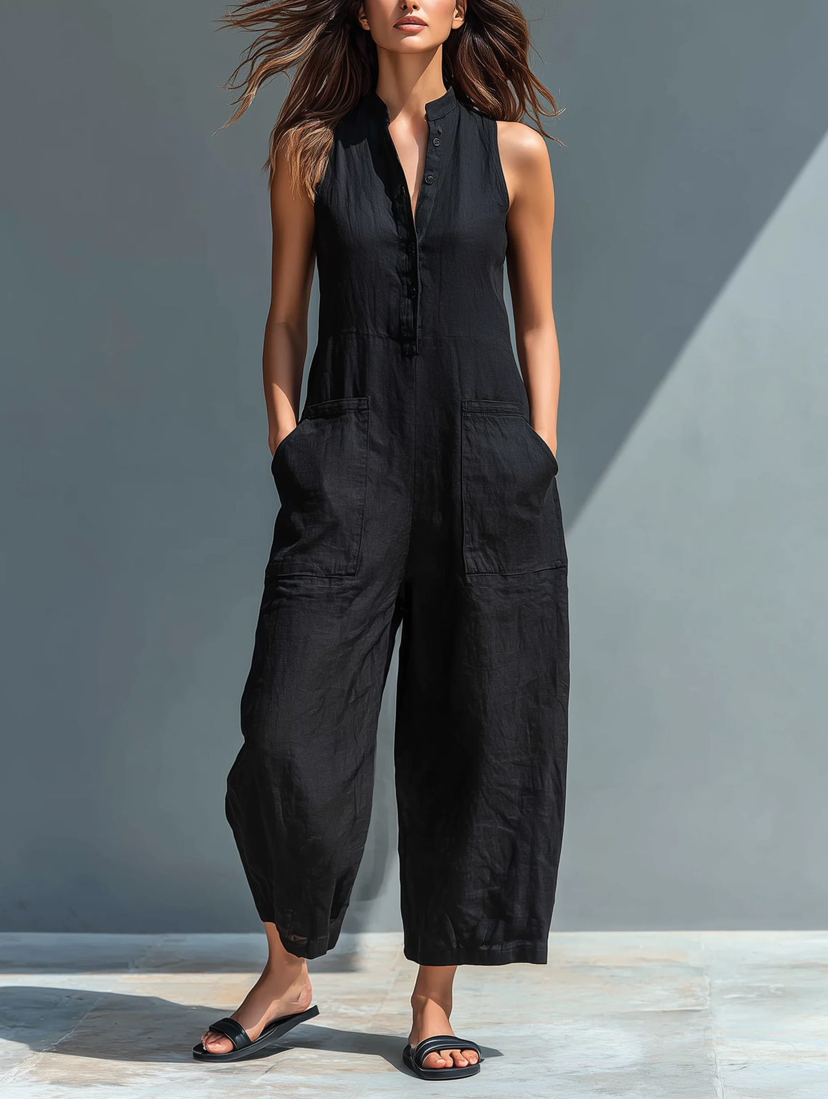 Lotte™ | Minimalist Sleeveless Overalls